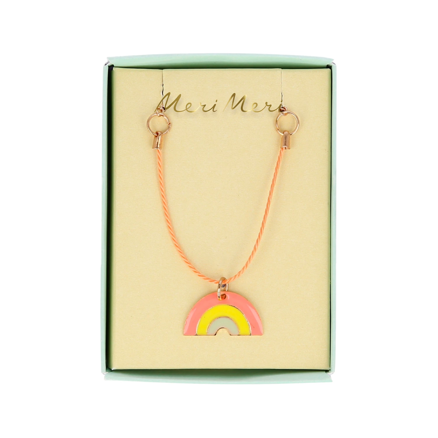 Meri-Meri Enamel Rainbow Necklace 4 Meri-Meri Enamel Rainbow Necklace - Image 4