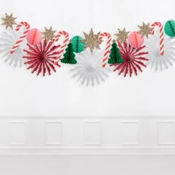 Meri-Meri Christmas Honeycomb Garland -Party Supply Discount Store media f3d36437 f51c 45e5 a116 30dacfa909c3