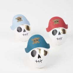 Party Supply Discount Store 16 Meri-Meri Pirate Skulls Surprise Balls (x 3)