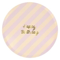 Meri-Meri Stripe Happy Birthday Dinner Plates (x 8) -Party Supply Discount Store media ffecc9db 3c52 4493 a813 05d60c491cc6